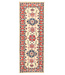 188x65 cm Hand Knotted Kazak Wool  Runner Rug Oriental Carpet