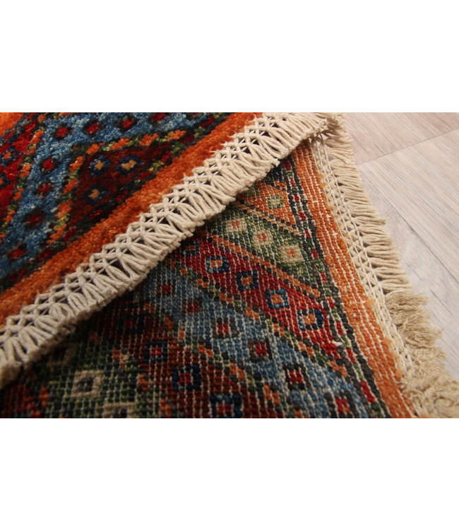 296x81 cm Hand Knotted Kazak Wool  Runner Rug Oriental Carpet