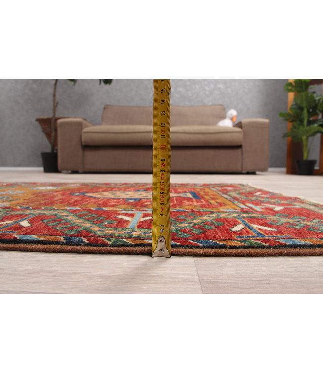 273x81 cm Hand Knotted Kazak Wool  Runner Rug Oriental Carpet