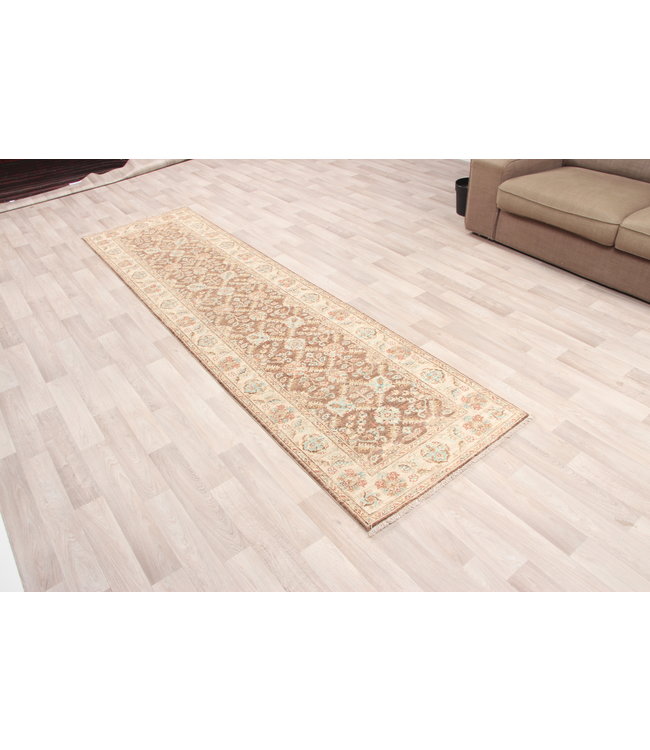 296x80 cm Hand Knotted Ziegler Wool  Runner Rug Oriental Carpet