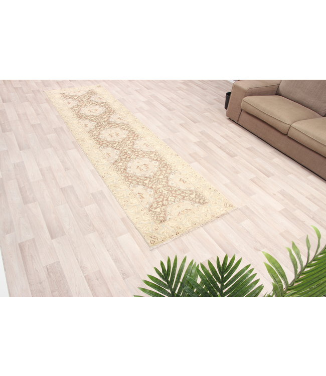 297x84 cm Handgeknoopt Ziegler Vloerkleed Wollen Loper Tapijt