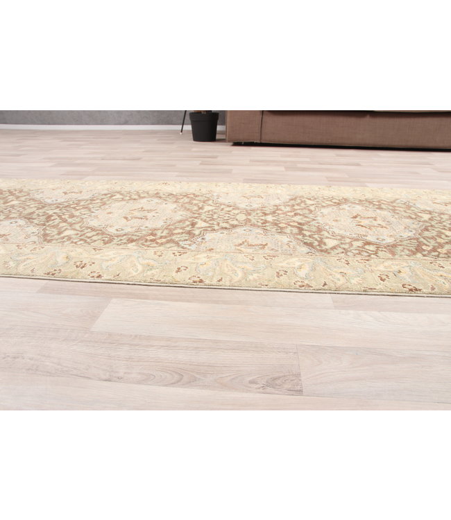 297x84 cm Hand Knotted Ziegler Wool  Runner Rug Oriental Carpet