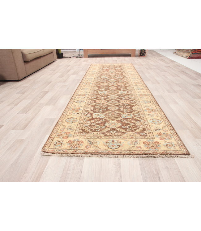 277x87 cm Handgeknoopt Ziegler Vloerkleed Wollen Loper Tapijt