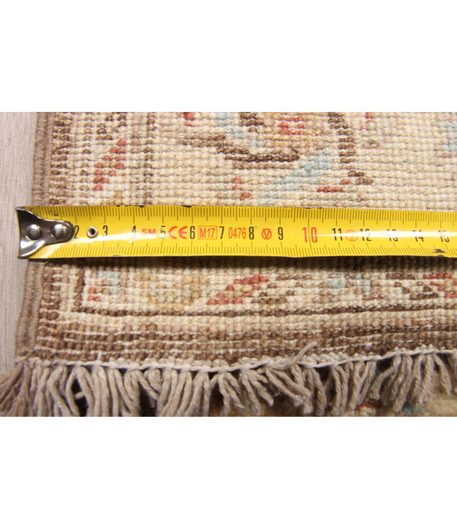 277x87 cm Hand Knotted Ziegler Wool  Runner Rug Oriental Carpet