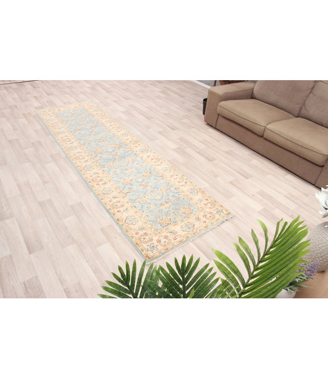 286x86 cm Hand Knotted Ziegler Wool  Runner Rug Oriental Carpet