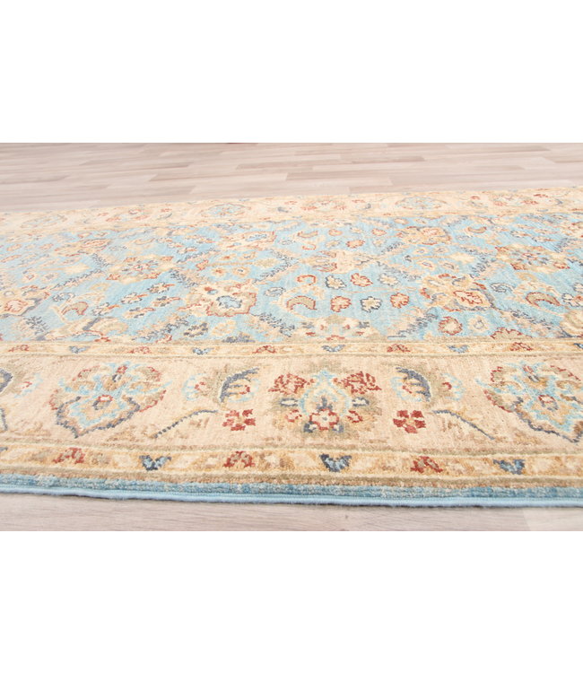 286x86 cm Handgeknoopt Ziegler Vloerkleed Wollen Loper Tapijt