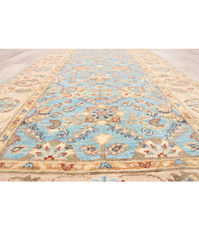 286x86 cm Handgeknoopt Ziegler Vloerkleed Wollen Loper Tapijt