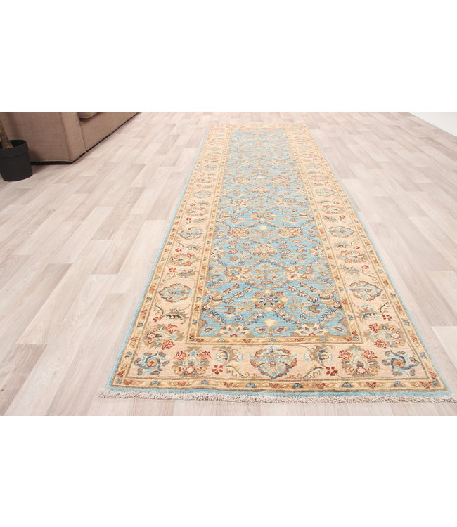 286x86 cm Handgeknoopt Ziegler Vloerkleed Wollen Loper Tapijt