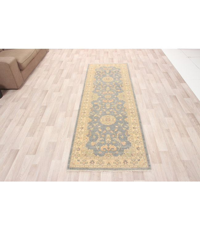 243x82 cm Hand Knotted Ziegler Wool  Runner Rug Oriental Carpet