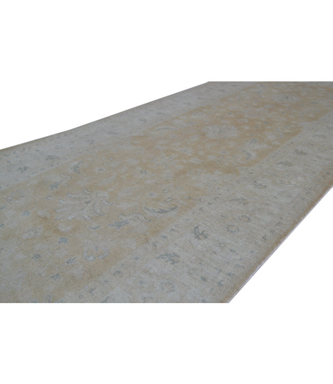 296x101 cm Handgeknoopt Ziegler Vloerkleed Wollen Loper Tapijt