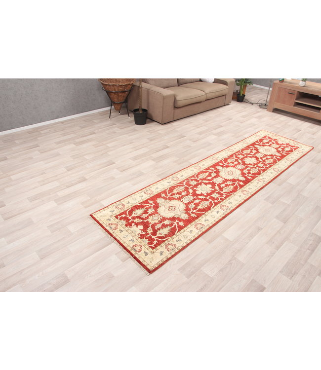 305x80 cm Handgeknoopt Ziegler Vloerkleed Wollen Loper Tapijt