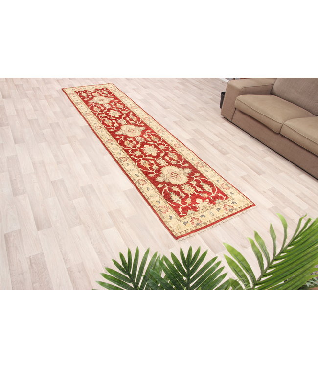 305x80 cm Hand Knotted Ziegler Wool  Runner Rug Oriental Carpet