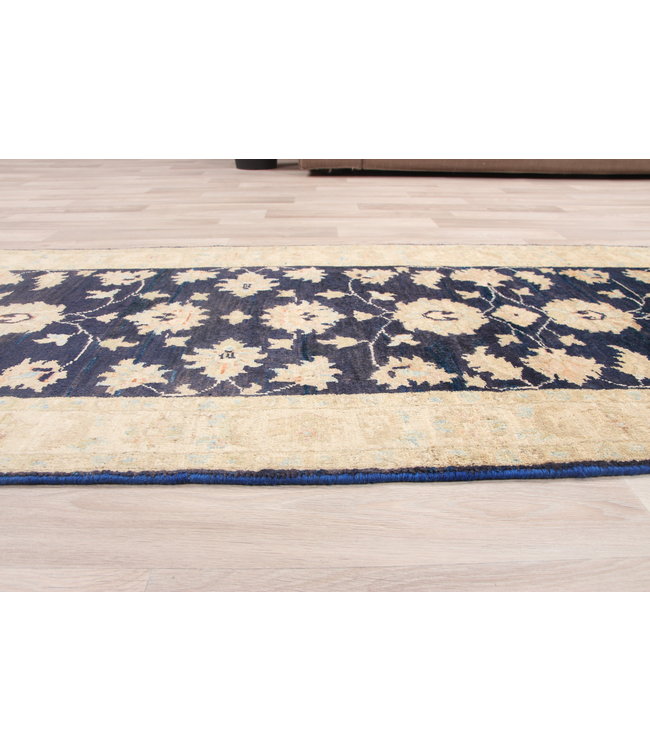 202x72 cm Hand Knotted Ziegler Wool  Runner Rug Oriental Carpet