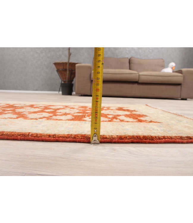 193x74 cm Hand Knotted Ziegler Wool  Runner Rug Oriental Carpet