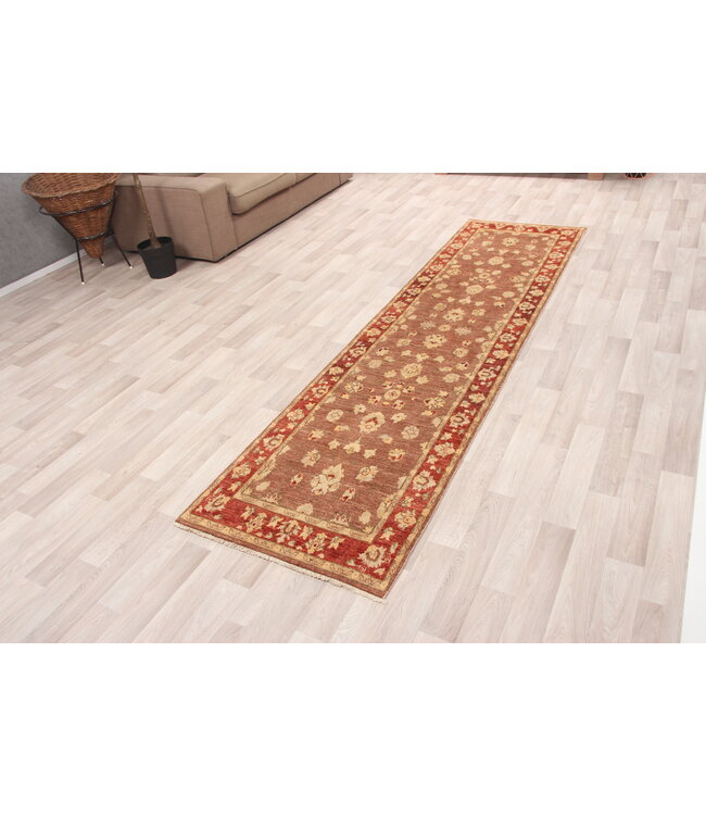 297x77 cm Hand Knotted Ziegler Wool  Runner Rug Oriental Carpet