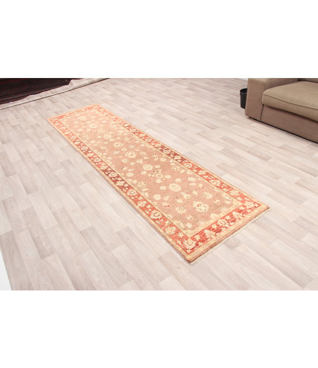 297x77 cm Hand Knotted Ziegler Wool  Runner Rug Oriental Carpet
