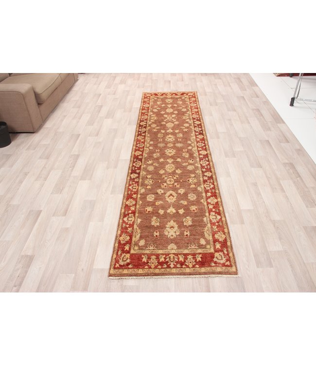 297x77 cm Hand Knotted Ziegler Wool  Runner Rug Oriental Carpet
