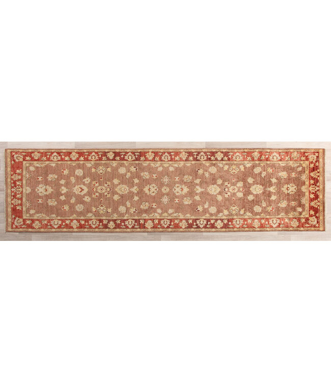 297x77 cm Hand Knotted Ziegler Wool  Runner Rug Oriental Carpet