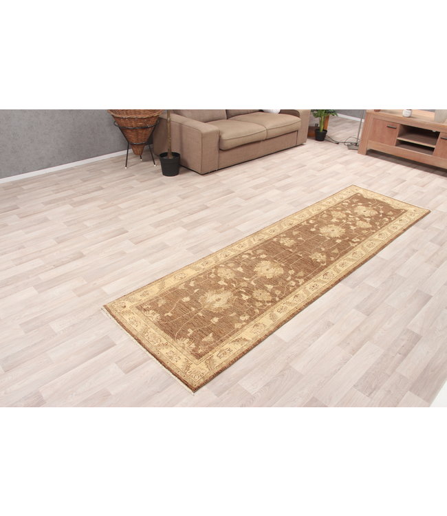 289x82 cm Handgeknüpft Ziegler Wolle Läufer Teppich