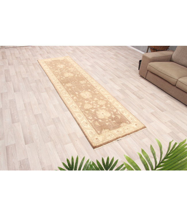 289x82 cm Hand Knotted Ziegler Wool  Runner Rug Oriental Carpet