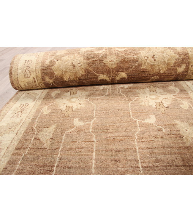 289x82 cm Hand Knotted Ziegler Wool  Runner Rug Oriental Carpet