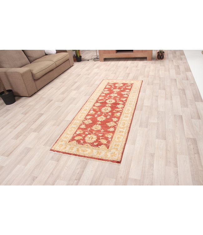 199x79 cm Hand Knotted Ziegler Wool  Runner Rug Oriental Carpet