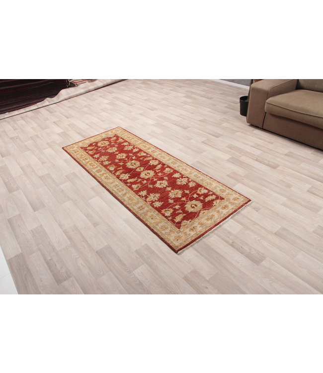 199x79 cm Hand Knotted Ziegler Wool  Runner Rug Oriental Carpet