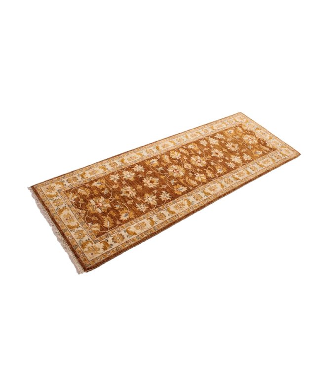 201x70cm Handgeknoopt Ziegler Vloerkleed Wollen Loper Tapijt