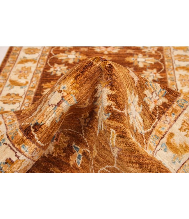 201x70cm Handgeknüpft Ziegler Wolle Läufer Teppich