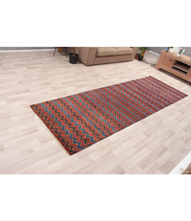 324x104 cm Hand Knotted Modern Wool Runner Rug