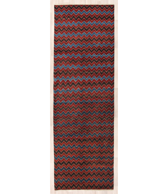 324x104 cm Hand Knotted Modern Wool Runner Rug