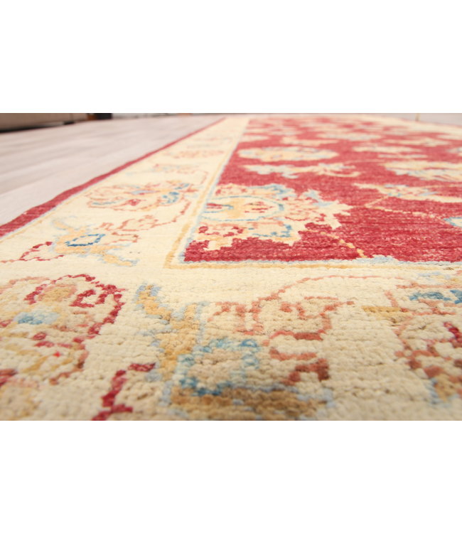 209x83 cm Handgeknoopt Ziegler Vloerkleed Wollen Loper Tapijt