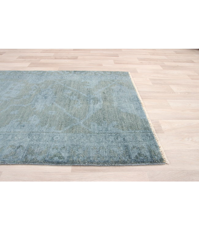 225x88 cm Handgeknoopt Ziegler Vloerkleed Wollen Loper Tapijt