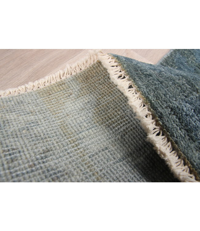 225x88 cm Handgeknoopt Ziegler Vloerkleed Wollen Loper Tapijt