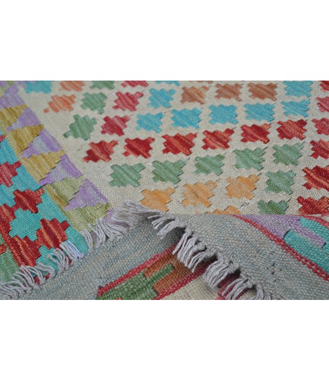 245x163 cm Handmade Afghan Kilim Area Rug Wool Carpet