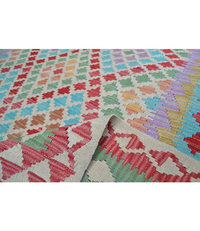 245x163 cm Handmade Afghan Kilim Area Rug Wool Carpet