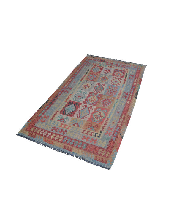 256x146 cm Handmade Afghan Kilim Area Rug Wool Carpet