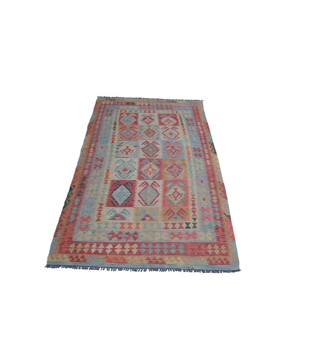 256x146 cm Handmade Afghan Kilim Area Rug Wool Carpet