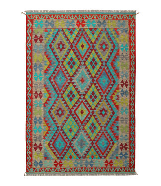 244x169 cm Handmade Afghan Kilim Area Rug Wool Carpet