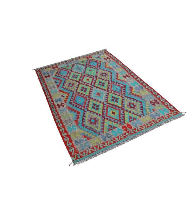 244x169 cm Handgemacht Orientalisch Wolle Kelim Teppich