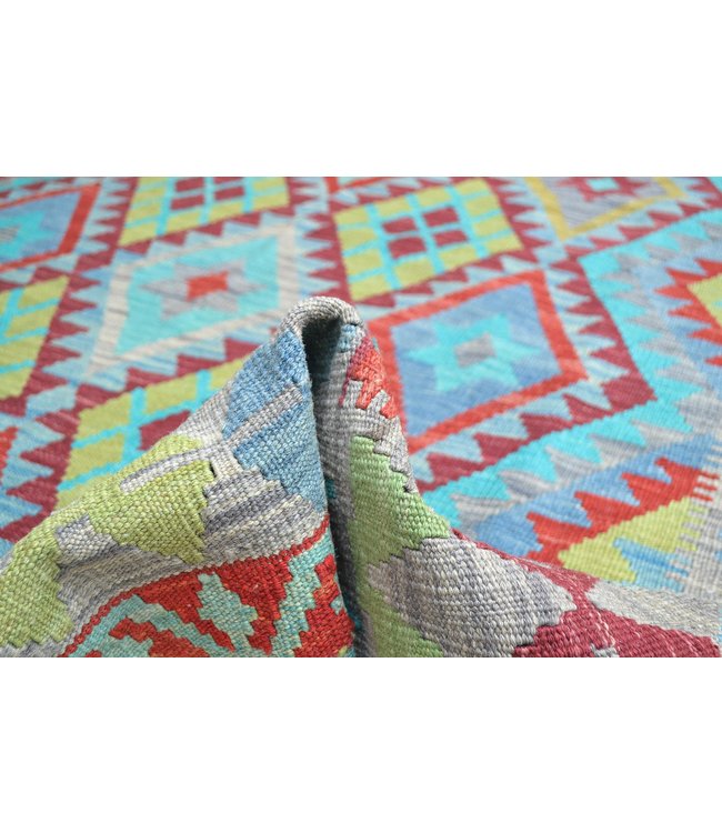 244x169 cm Handmade Afghan Kilim Area Rug Wool Carpet