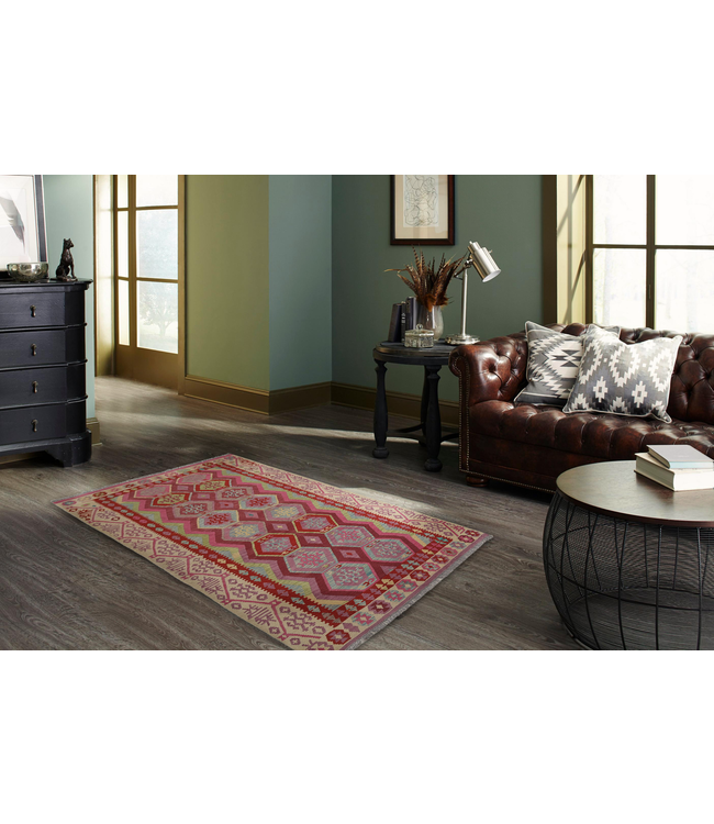 269x175 cm Handmade Afghan Kilim Area Rug Wool Carpet