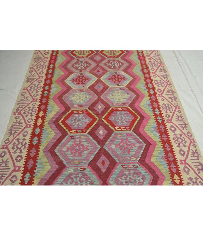 269x175 cm Handmade Afghan Kilim Area Rug Wool Carpet