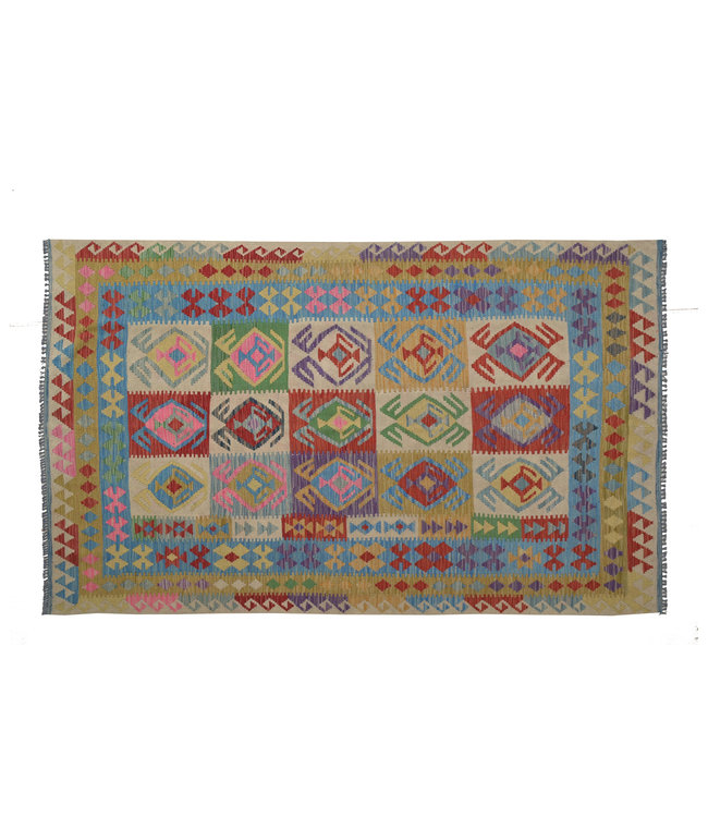 252x151 cm Handgemacht Orientalisch Wolle Kelim Teppich