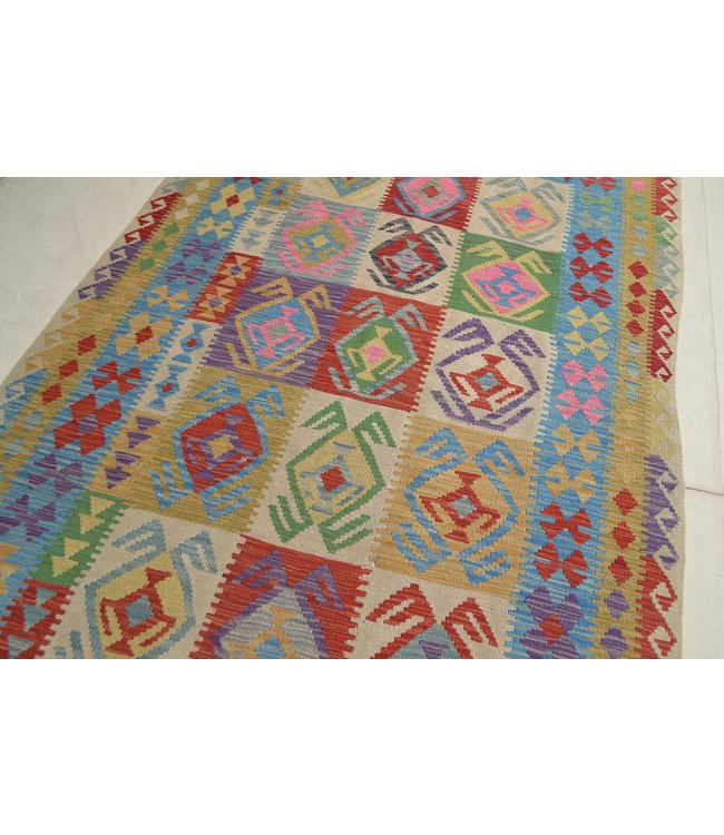 252x151 cm Handmade Afghan Kilim Area Rug Wool Carpet