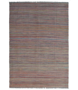 247x173 cm Handmade Modern Kilim Area Rug Wool Carpet