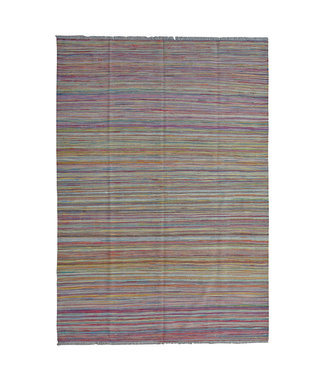 244x171 cm Handmade Modern Kilim Area Rug Wool Carpet