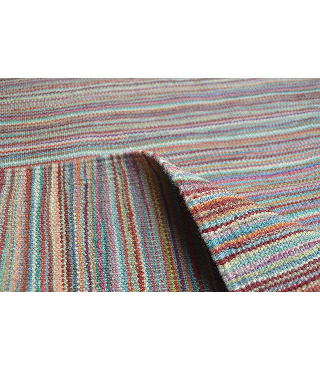 244x177 cm Handmade Modern Kilim Area Rug Wool Carpet