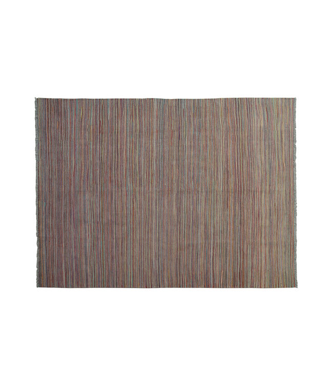 244x177 cm Handgeweven Modern Kelim Tapijt Wol Vloerkleed