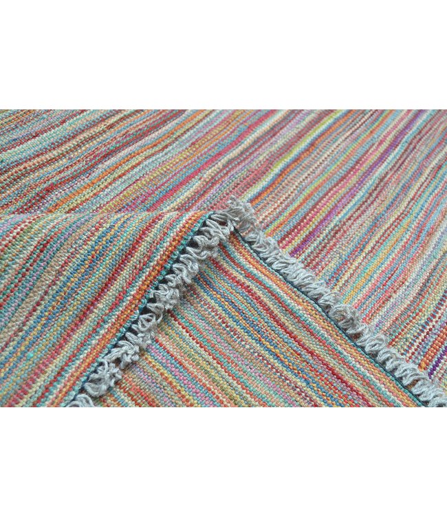 244x177 cm Handmade Modern Kilim Area Rug Wool Carpet
